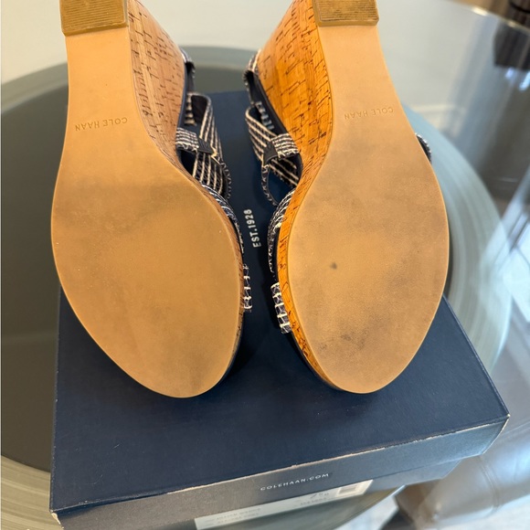 Beautiful Cole Haan wedge sandals. Worn only once. Like new. - Picture 3 of 5